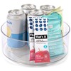 Home Intuition Round Plastic Clear Lazy Susan Turntable Food Storage