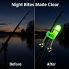 6-Piece Fishing Bite Alarm Bells with Luminous Night Light –