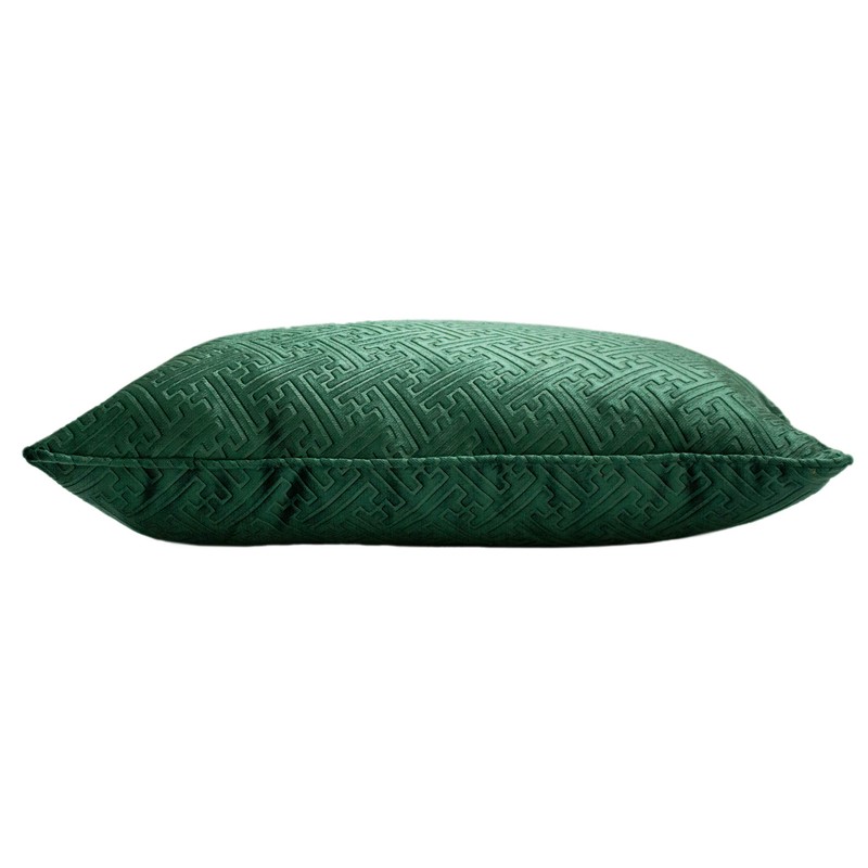 Paoletti Florence Cushion Cover, Emerald Green, 55 x 55 cm