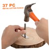 Operitacx 1set Metal Letter Stamping Kit Carbon Steel Alphabet and