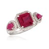 Ross-Simons 3.40 ct. t.w. Ruby Ring in Sterling Silver. Size