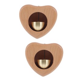 Operitacx 2 Stück Herzförmiges Türsaugen Türklingel Dekorationen Laden Sie Ein Eingangsspiel Windspiel Für Die Tür Türöffnungsglocke Hauswindglocke Modisches Windspiel Metall