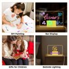 Led Note Board Acrylic Drawing Dry Erase Boards with 7