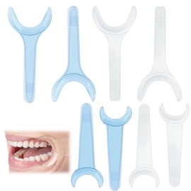 KSOIQPU Pack of 8 Mouth Separators Cheek Holders Due to Colouri Apribottiglie a Forma di T per aprire le guance per la bocca per le fest per la cura orale per la cura dei denti (4 grandi e 4 piccole
