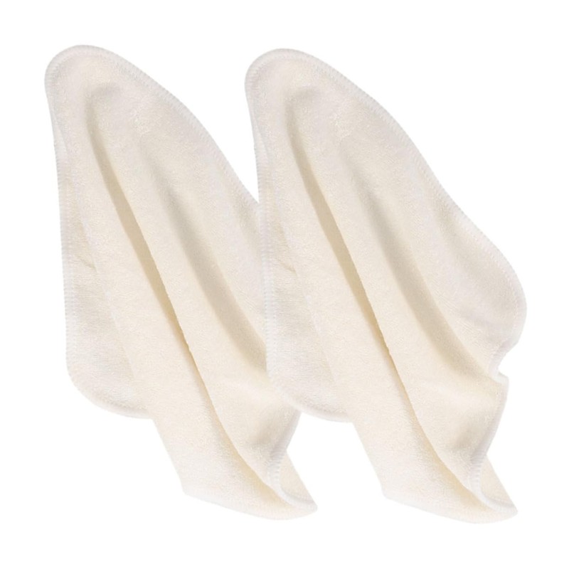 FOMIYES 4sets Bamboo Face Towels Reusable Exfoliating Face Cloths Large