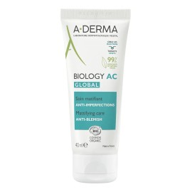 A-Derma Biology AC Global 40 ml, tratamiento anti-imperfecciones para piel sensible