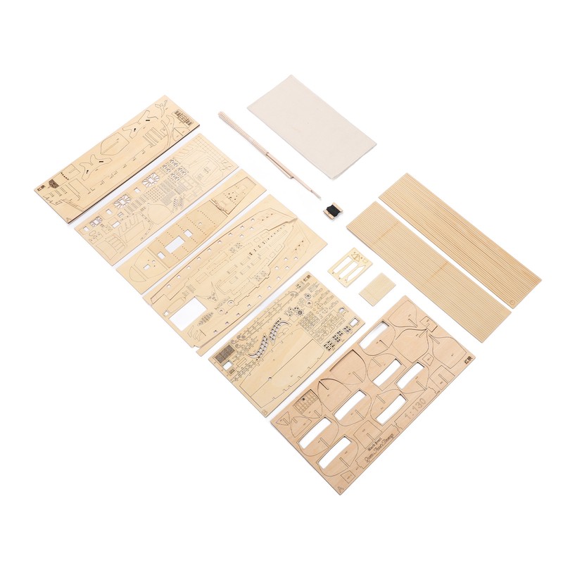 1: 130 Wooden Model Sailboat Kit for Adults Improve Hands