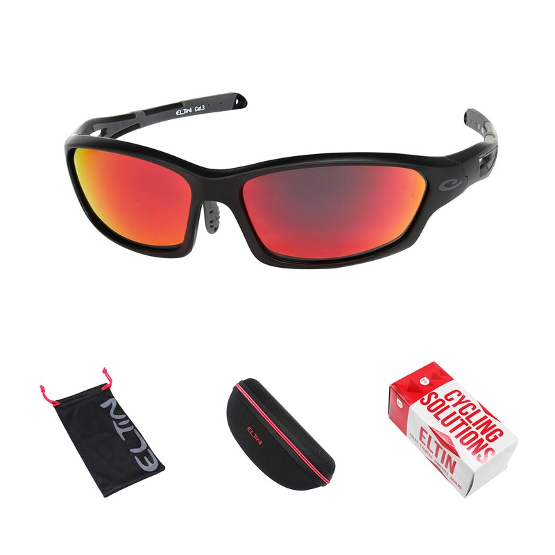 Eltin Spark Brille Sport, Unisex Erwachsene Einheitsgröße Schwarz