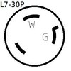 Parkworld 68093 NEMA L7-30 Plug Twist Lock Male AC Power
