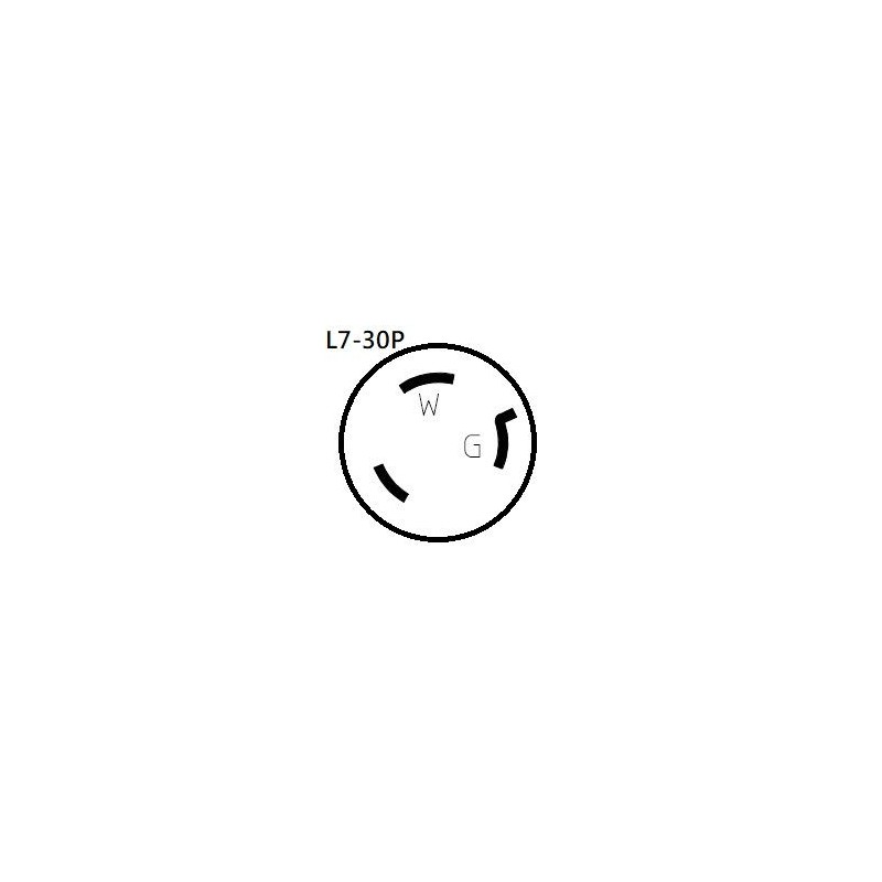 Parkworld 68093 NEMA L7-30 Plug Twist Lock Male AC Power