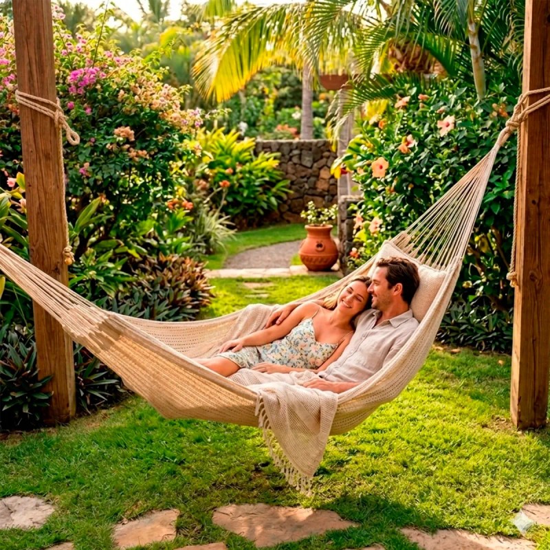 Hamaca King Size Yucateca De Algodón 390x190cm Xl