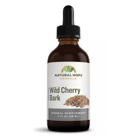 Natural Hope Herbals WILD CHERRY BARK - Natural Respiratory & Digestive Health Support Tincture USA