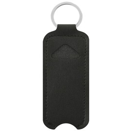 NIHUIFA Fashion Key Chain Lipstick Chapstick Holder Bag Keychain Jewelry Gift Accessory Lip Balm Keyring for Backpack Bag, Black