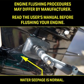 Seachoice ProFlo Universal Dual Feed Motor Flusher, Black