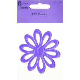 Craftime AC0130V Colour Connection FAB Flowers, Purple