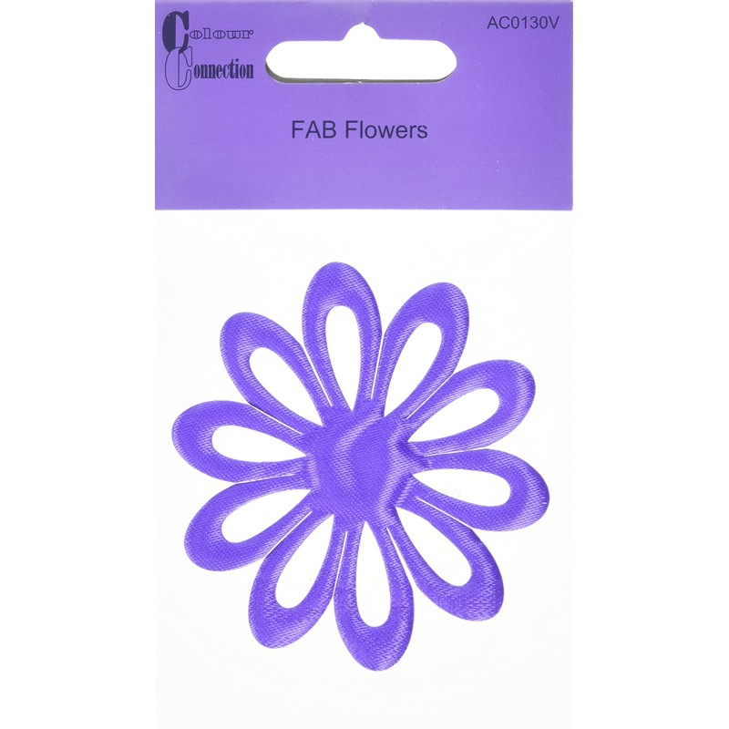 Craftime AC0130V Colour Connection FAB Flowers, Purple