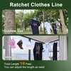 Vigorport Retractable Travel Clothesline, Portable Clothes Line Heavy Duty Rope