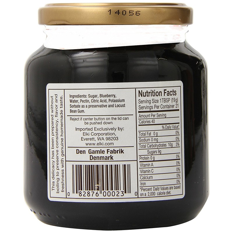 Elki's Gourmet Scandinavian Delights Preserves, Wild Blueberry , 13.4 Ounce