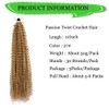 Passion Twist Hair Extensions Blond Curly Crochet Hair 12 Inch