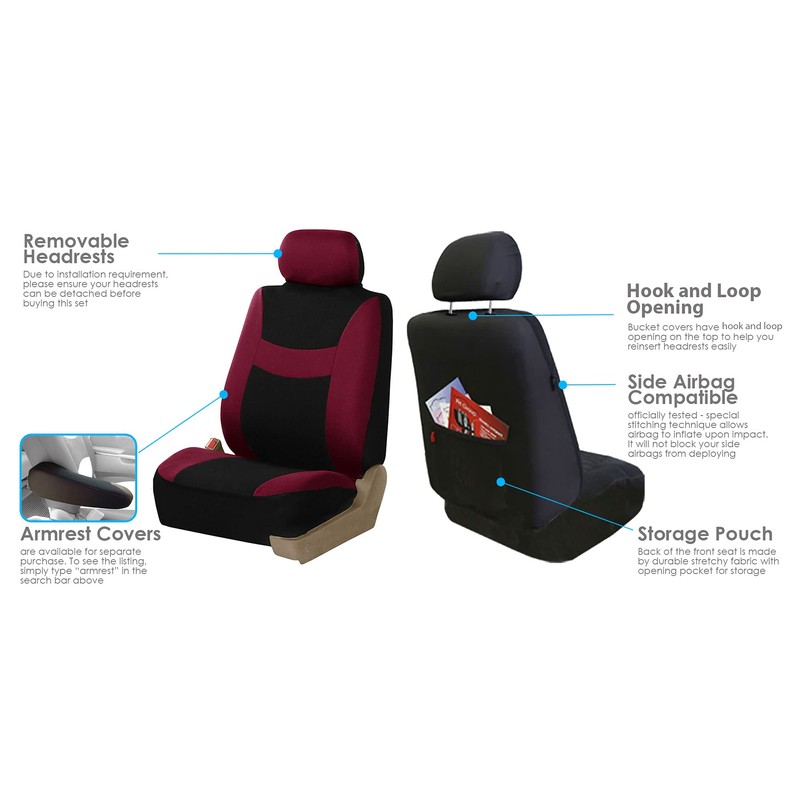 FH Group Car Seat Cover Light Breezy Automotive Seat Cover