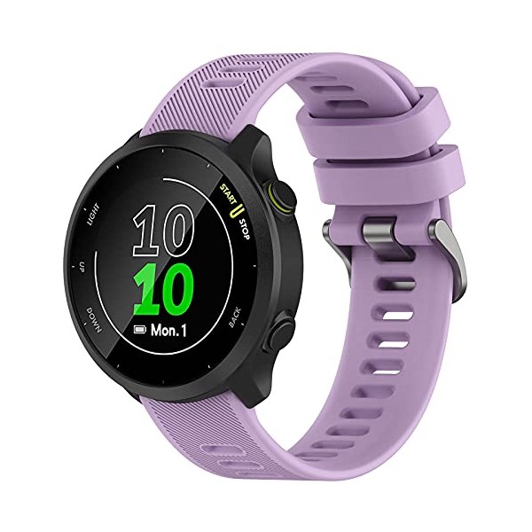 TopPerfekt Band Compatible with Garmin Forerunner 55 20mm Soft Silicone