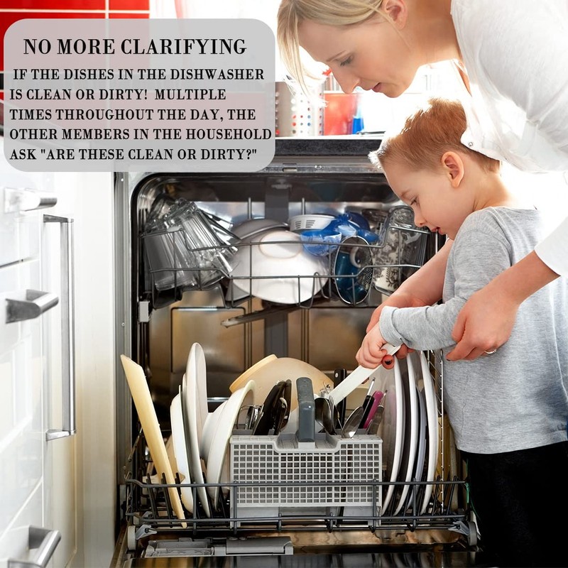Clean and Dirty Magnet，Dishwasher Magnet Clean Dirty Sign Indicator，Reversible Dish