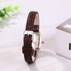 Wristwatch, Women's Genuine Leather Strap, Analog Square Watch: Waterproof, Antique,