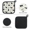 Pot Holders for Kitchen Hot Pads with Pocket Cat Pattern