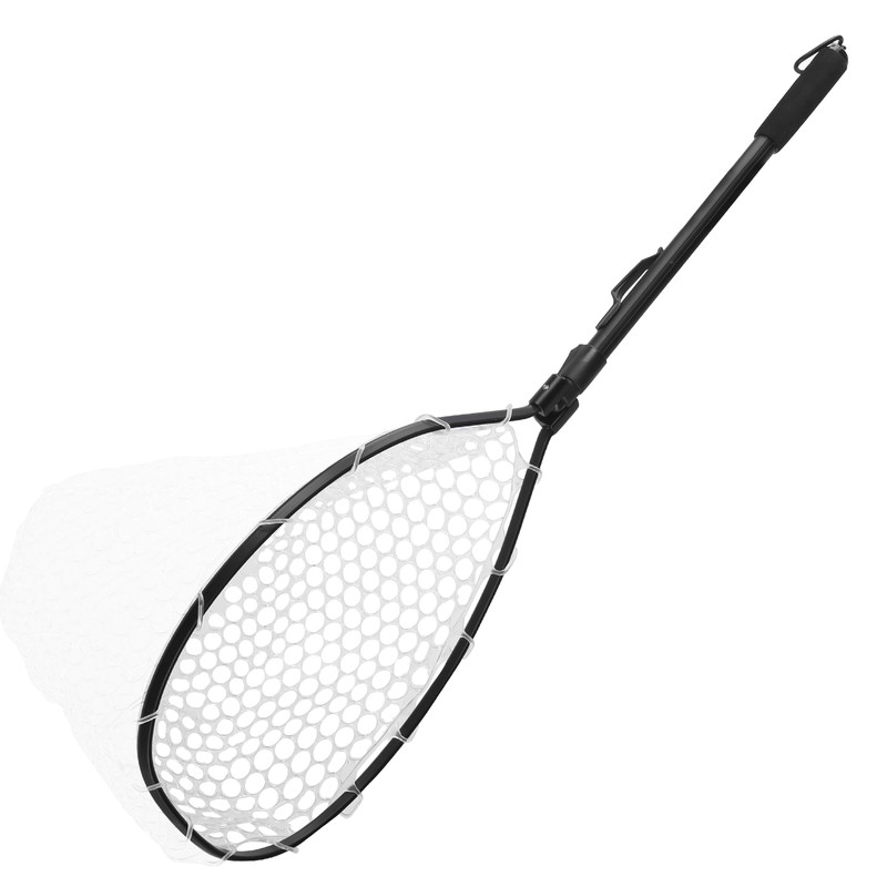 Fishing Landing Net Quick Folding Aluminium Alloy Rod Handheld Portable