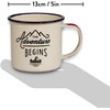 Gentlemen's Hardware Emaille-Tasse/Campingbecher, 325 ml, Blau