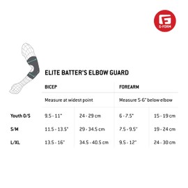 G-Form Elite 2 Batter's Baseball Elbow Guard - Lightweight, Performance Baseball Elbow Pad - Forearm Guards - Red, Youth