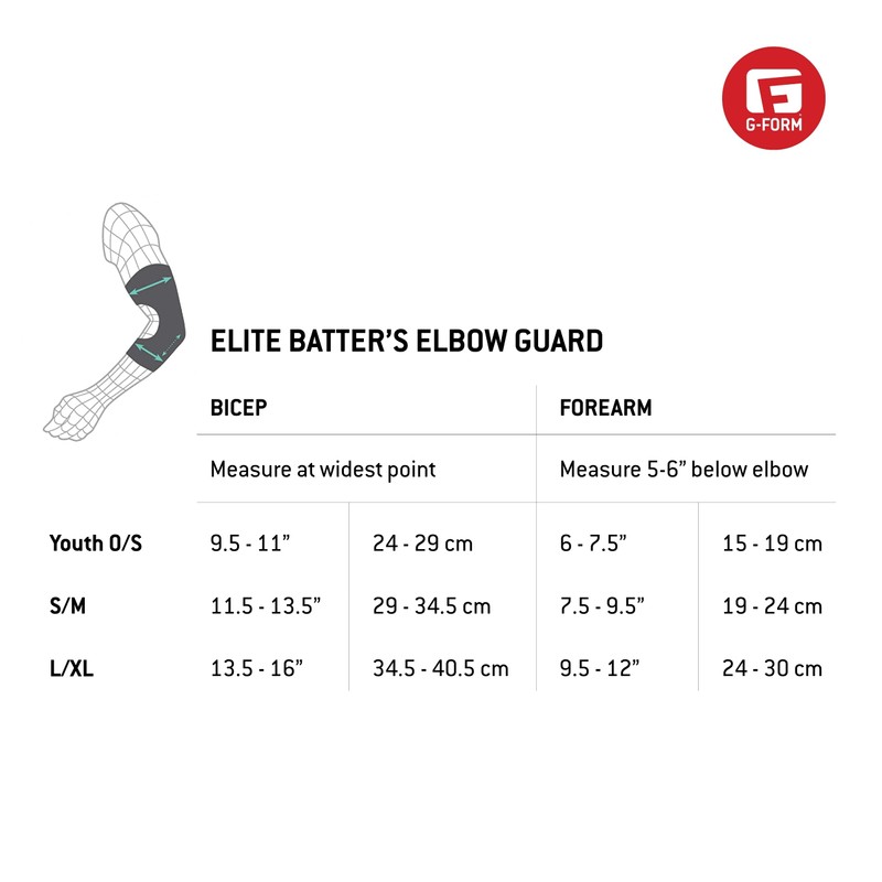 G-Form Elite 2 Batter's Baseball Elbow Guard - Lightweight, Performance