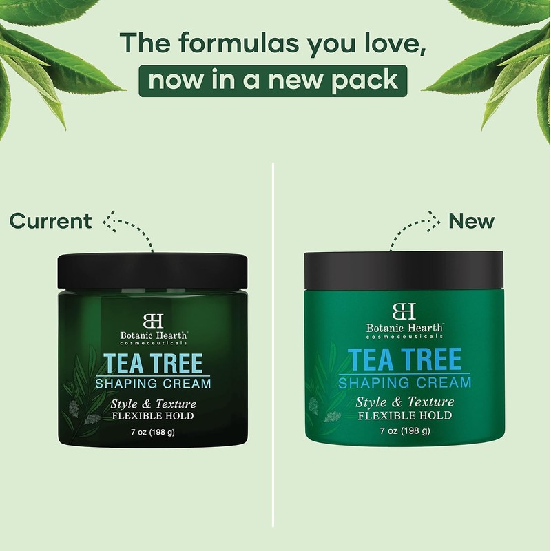 Botanic Hearth Tea Tree Shaping Cream, Hair Styling Cream with