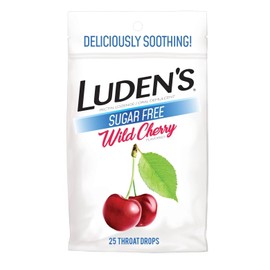 Sugar Free Wild Cherry Throat Drops - Pectin Lozenge & Oral Demulcent - 25 ct (Pack of 6)