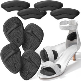 DR JK- Metatarsal Pads Women, 8 pcs, Black, Heel Pads for Shoes Women, Ball of Foot Cushions, Ball of Foot Cushions