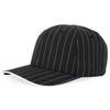 Trendy Apparel Shop 6 Panel Structured Pinstripe Snapback Baseball Cap