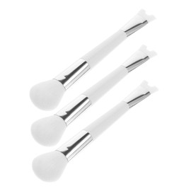 Mikinona 3pcs Blush Brush Makeup Brushes Sponge Eyeshadow Brush Angled Concealer Brush Nose Contour Brush Nose Makeup Tool Fan Shape Makeup Brush Eye Silica Gel