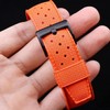 StrapSeeker Premium Quality Silicone Rubber Dive Watch Strap. Soft WaterResistant
