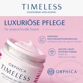Orphica Timeless Anti-Aging-Creme 50 ml - Glättende Pflege für Reife Haut - Straffende & Feuchtigkeitsspendende Anti Falten Creme - Wirksame Hautpflege gegen Hautalterung