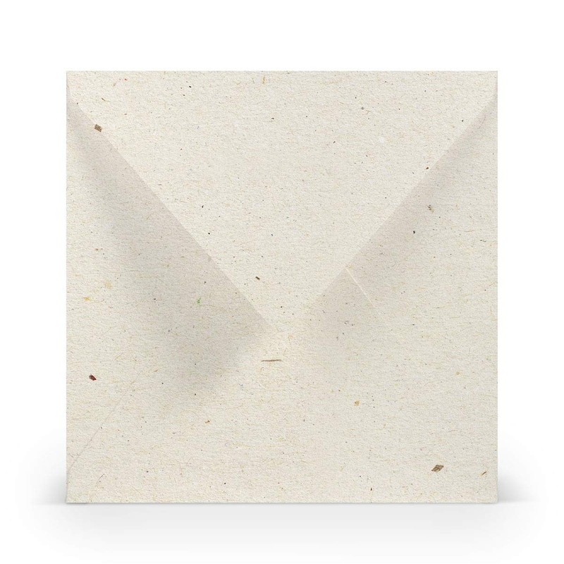 PAPERADO 25 square envelopes Terra Vanilla Cream Beige 100 g/m²