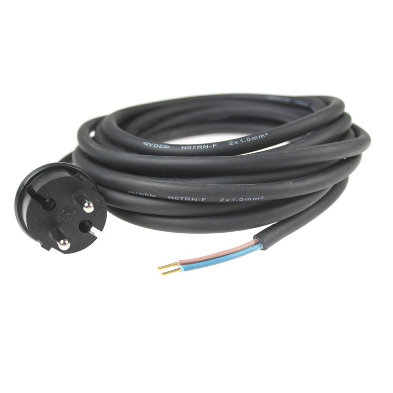 as-Schwabe 70552 Drill Cable H05RN-F 2x1.0 for Worksites IP Protection