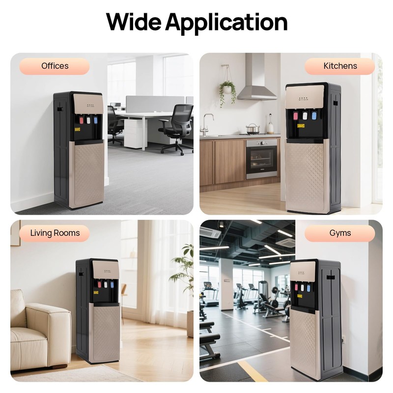 Bottom Loading Water Dispenser, Floor Standing Hot&Cold Water Dispenser for