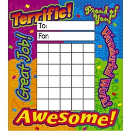 36 Piece Incentive Pad Reward Words Chart Set [Set of 3]