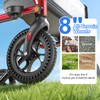 SUCCU Walkers for Seniors with Seat, 8" All-Terrain Rollator Walker,