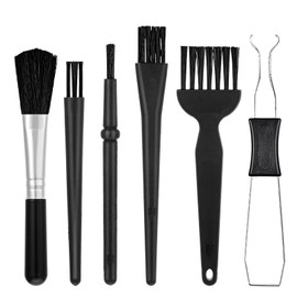 Oxfraki 6PCS Keyboard Cleaning Kit with Keycap Puller & Switch Puller, Mini Anti-Static Dust Brush for Computer Motherboard Camera Small Space, Stainless Steel Key Remover for Mechanical Keyboard