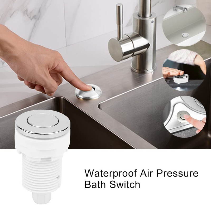 Air Pressure Bath Switch Tub Spa Massage Bath Garbage Waste