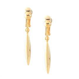 Jewelry Shop M Women's Men's Simple Metal Earrings, Made in Japan, Cosplay, Hypoallergenic, Screw Type, Brass