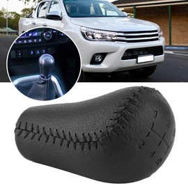 Gear+knob Gear Shift Knob Handle,Faux Leather Handles Material car Gear Shift Knob Cover Handball Automatic Shift Lever Fit for Hilux MK6 MK7 04-14 PZ020-0K012