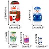 ELUTONG Russian Nesting Dolls for Kids - Traditional Snowman Wooden