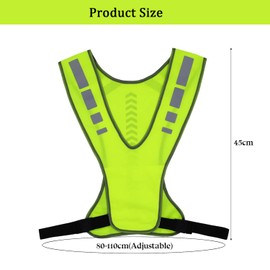 L0famy Reflective Vest, Flexible and Adjustable Outdoor Safety Equipment, Reflective Safety Vest, Reflective Gears - Safety Vest High Visibility, for Night Running, Cycling, Dog Walking